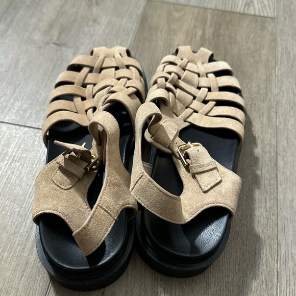 NWT! By Anthropologie Footbed Fisherman Flats - Size EU 38 💎 - Picture 8 of 11